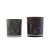 Import Black Frosted Candle Jar with Gold Stamp Logo from China
