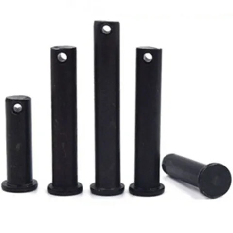 Black oxide Carbon Steel Grade 4.8 8.8 10.9 12.9 Clevis Pins With Head Pins With Split Pin Hole ISO2341