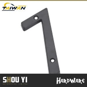 black Zinc handle door custom gate number plates lock