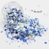 blu-ray Chunky Glitter for Festival Beauty Makeup Face Body Hair Nails