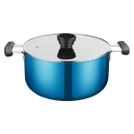 Blue Frying Wok Pan Pot Aluminum Cooking Cookware Sets Nonstick Die Casting Aluminum