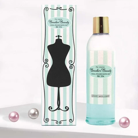 Body Spa Bathroom Skin Care Bath Gift Set Product with dual phase bath oil