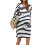 Bodycon Stripe Maternity Dress Manufacturer Pregnancy Maternity Clothing