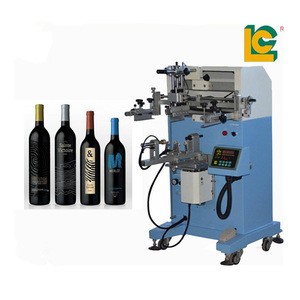 Bottle Series Flat Convexity Screen Printing Machinery For Glass Plastic Paper Cup LC-PA-400E