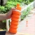 Import BPA Free Portable Leak proof 550ml food grade travel Collapsible Drinking sports bottle silicone foldable water bottle from China