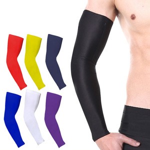 Breathable Quick Dry UV Protection Running Basketball Elbow Pad Fitness Armguards Sport Cycling Arm sleeve