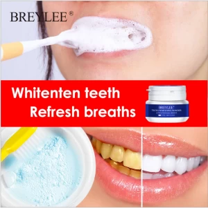 BREYLEE Teeth Whitening Powder Toothpaste Dental Tools White Teeth Cleaning Oral Hygiene Toothbrush Gel Remove Plaque Stains 30