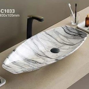 C1033 PATE marble wash basin manufacturer carrara bathroom sink
