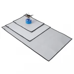 Camping Fireproof Grill Mat Pad Square Fire Pit Mat Protector Cloth Flame Retardant Ember Blanket With Storage Bag