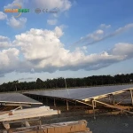 Cement Foundation solar plant project solar energy 1000kw