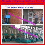 Cement mortar concrete interior wall renderer/auto wall rendering machine/wall plastering machine