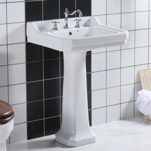 Cerami Pedestal Basin Sink Wash Hand Basin Water Basin Faucet