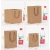 Import Cheap carrier grocery shopping big gift brown paper bags with handles from China