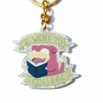 cheap custom anime printing Glitter Enamel Metal Keychain