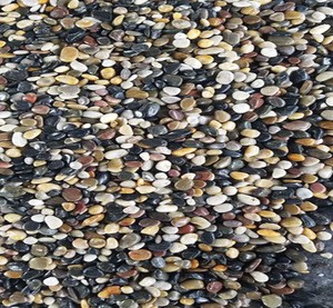 cheap mixed color pebble stones river rock
