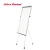 Cheap office school supplies magnetic flip chart whiteboard with retractable arms play frame white stand tripod flip chart easel