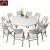 Import cheap plastic folding round table for restaurant wedding events from China