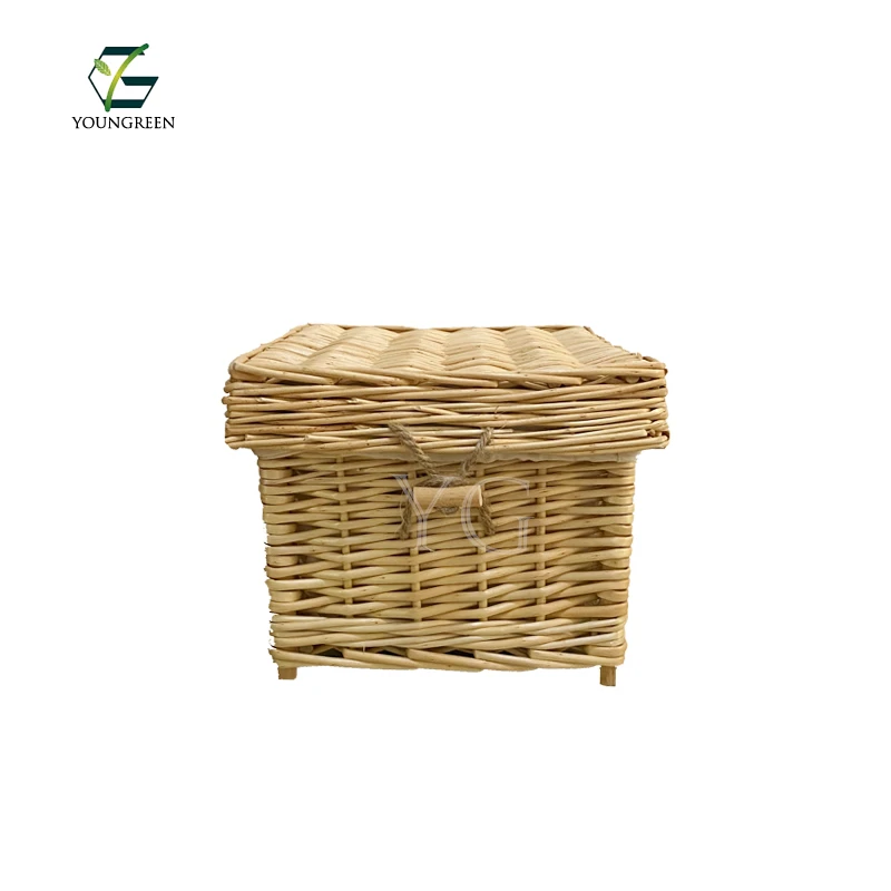 Cheap Wholesale Funeral Cremation Wicker Willow Caskets for Ashes Adult Colored Urn