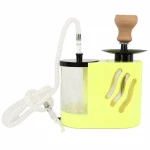Cheap Wholesale Ice Plastic Box Shape Shisha Acrylic Hookahs With Led Light