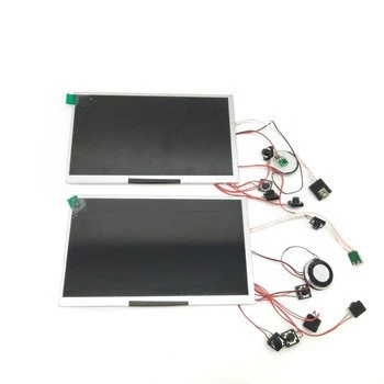 cheapest  business advertising 4.3, 5, 7Inch Screen Video Greeting Card Brochure Display Components TFT Lcd Module with EVA foam