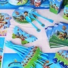 children Birthday Party Supplies Set Plate Cup Napkin Cutlery Table Cover Party Favors Tableware Decoration