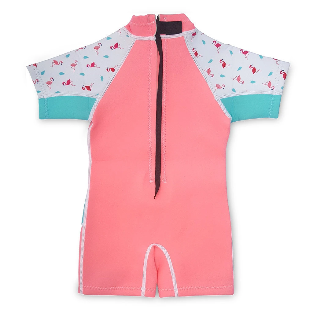 Buy Children Neoprene Thermal Swimsuit Kiddies Suit Salmon Pink