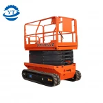 china crawler electric Self propelled scissor lift weight lifting tables for aerial working platform table