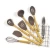 Import China Factory New Design Cooking Tools Wholesale Silicone Kitchen Utensil Set With Bamboo Wood Holder from China