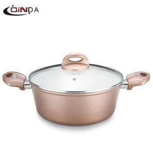 China popular 8 pcs Forged aluminum ceramic coating induction cooking pots