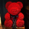 Christmas Gifts Made in China Artificial PE Foam Rose Flowers Teddy Bear with Heart 20cm 25cm 40cm 60cm 70cm