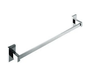 Chrome Brass Bathroom Wall Mounted Square Double Towel Bars