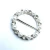 Import Circle Crystal rhinestone pearl buckle Silver metal For Wedding Invitation Card from China