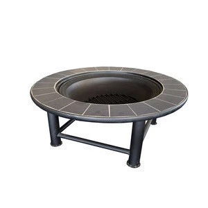 CNC Metal Fire Pit Table with mosaic or ceramic