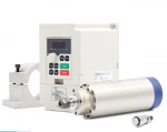 CNC Spindle 220V/380V 2.2KW ER20 Water Cooled Spindle Motor 80mm 4pcs Bearings with 2.2kw QL Inverter VFD and 80mm  bracket