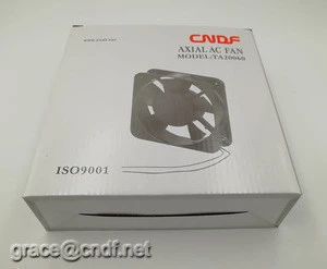 CNDF from china factory made ac axial flow fan 200x200x60mm TA20060HBL-1 110VAC 0.8A 65W 2500rpm 60dba