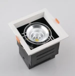 Cob Grille Light One Head Aluminum Housing Recessed Led Grille Light For Museum Lighting