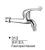 Import Cold water tap single handle polo bibcock from China