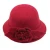 Import color tone felt women winter hat fashion ladies hats dress church hat with flower from China