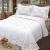 Import Color yarn embroidery flower polyester cotton quilted white bedspread from China