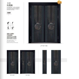 Colorful Aluminum cast residential or villa  door with various pattern