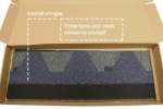 Colorful asphalt shingles roof tile for building construction