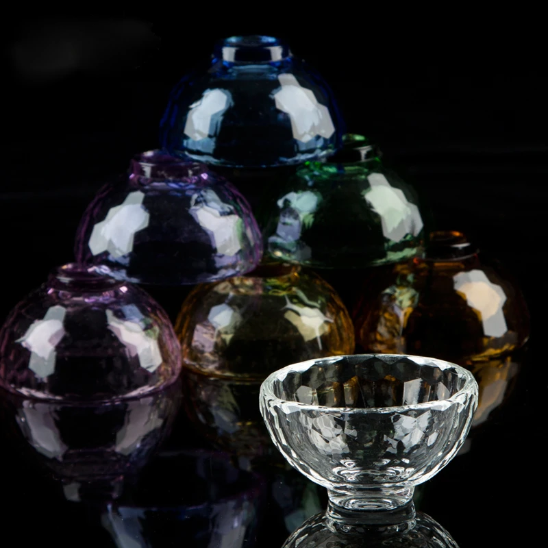 Colorful Carving Crystal Glass Candy Sugar Bowls Dinnerware