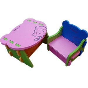 Colorful EVA foam kids table and chairs children&#39;s furniture OEM AND ODM
