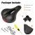 Comfortable Bike Seat Replacement Wide Bicycle Saddle Padded Soft Bike Cushion Shock Absorbing Bike Seat With Rear Light