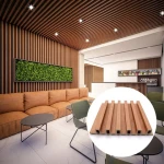 Consmos Water-proof WPC Wall Panel Composite Wall Cladding WPC Wall Panel Interior Decoration