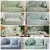 Cotton modern 3-seaters bedroom sofa covers set