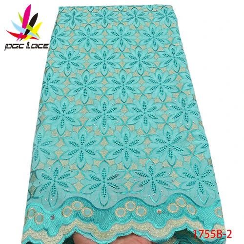 100% cotton swiss lace fabric wholesale price fabrics lace with stones XZ1755B