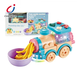Creative 3D color mud diy noodle music train playdough educational clay toys