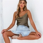 crop tops for women 2019  spaghetti strap tank tops woman clothes cami blouse gothic black summer mujer cropped feminino