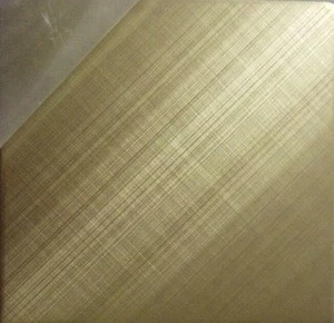 Cross brushed coating champaign gold color stainless steel sheet